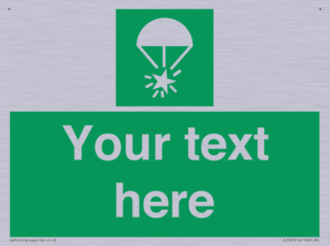 Custom sign safe condition Rocket parachute flare